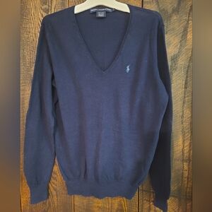 Ralph Lauren Deep Blue V-Neck Sweater